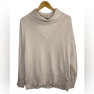 COS 100% Cotton Cream Cowlneck/Turtleneck Sweater